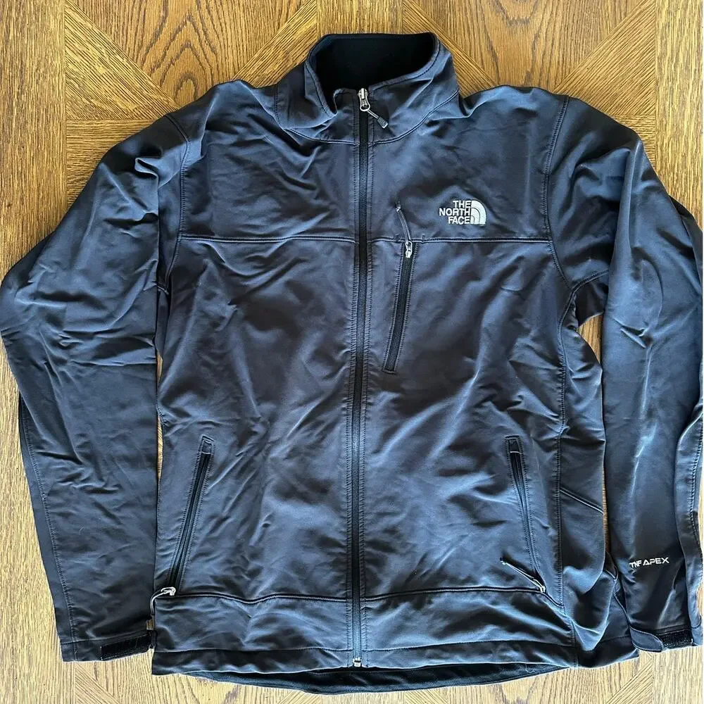 North Face TNF Apex Softshell Jacket Black Men's XL